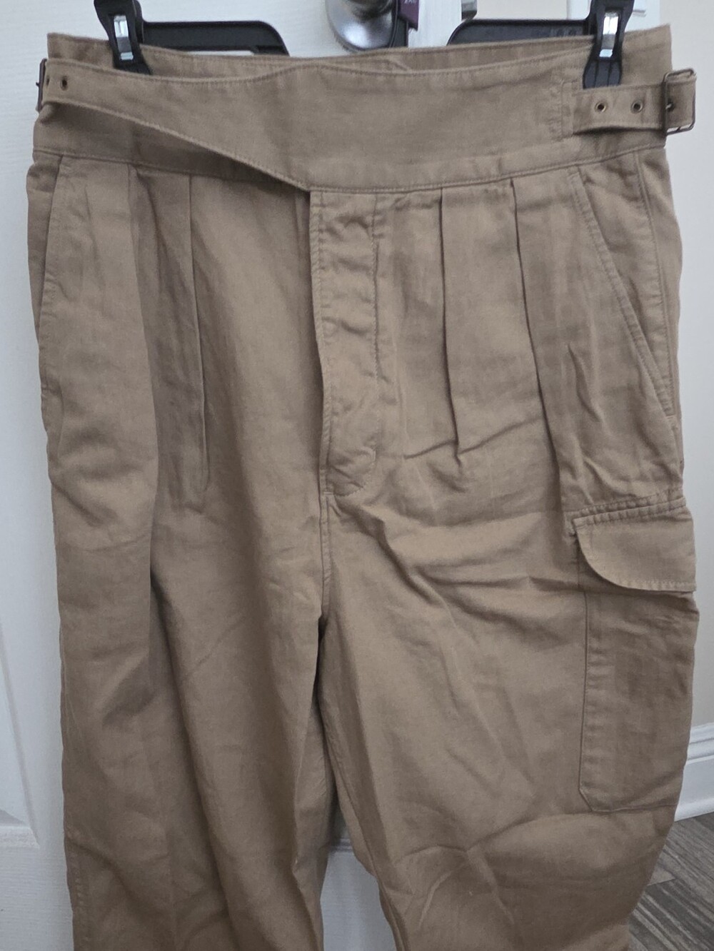Banana Republic Adjustable Waist Wide Leg Cargo Pants